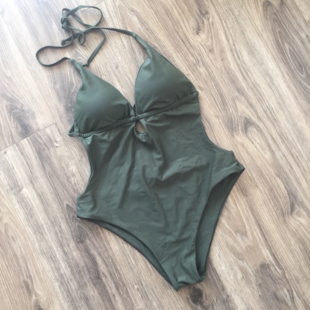 NWT Cupshe Green One Piece Swimsuit